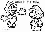 Mario Coloring Paper Pages Super Characters Luigi Brothers Baby Bros Kart Print Printable Color Getcolorings Wii Getdrawings Colouring Colorings sketch template