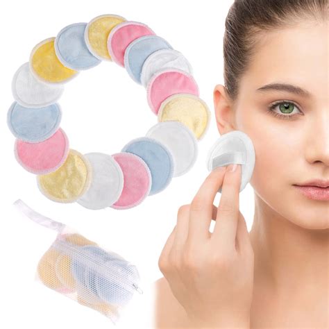 reusable cotton pads   facial remover double layer wipe pads nail art cleaning pads