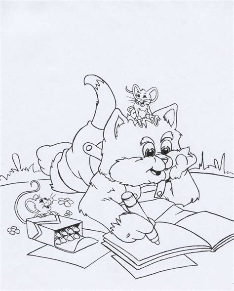 disney coloring page cat mouse disney coloring pages