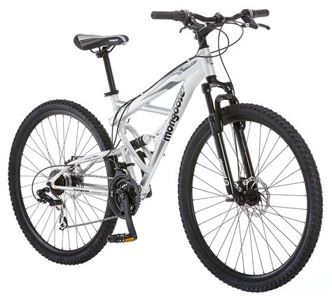 mongoose impasse mens mountain bike   wheels aluminum frame