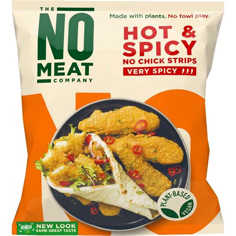 No Meat Hot And Spicy No Chick Strips 450g Vegan Iceland Foods