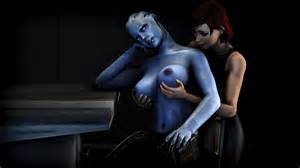 liara t soni and shepard aardvark mass effect the hentai world