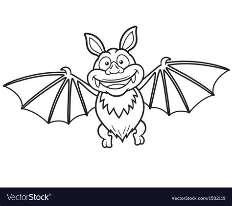 bat outline royalty  vector image vectorstock