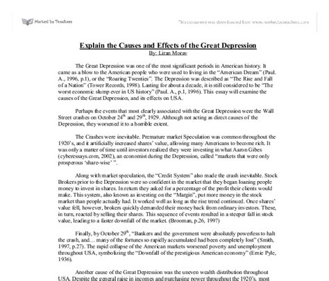 essay   great depression   united states