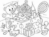 Coloring Toys Pages Christmas Toy Getcolorings sketch template