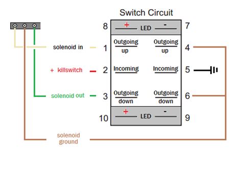 pin dpdt switch wiring diagram  navigation lights