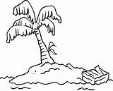 Island Coloring Drawings Fail Case Wood Little Sea 8kb sketch template