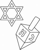 Dreidel Hanukkah Recognition Develop Skills sketch template