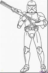 Cody Commander Trooper Clone sketch template