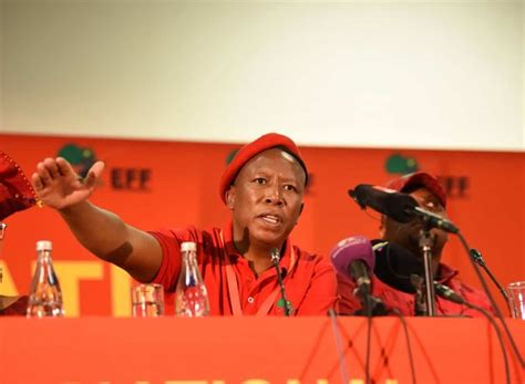 in quotes malema refuels row with johann rupert talks gbv and safe sex