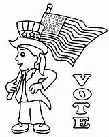 Coloring Pages Election Getcolorings Voting sketch template