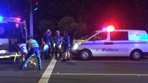 deagon deviation traffic moped rider critically injured  courier mail