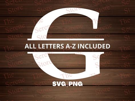 split font monogram letter initial   svg alphabet letters