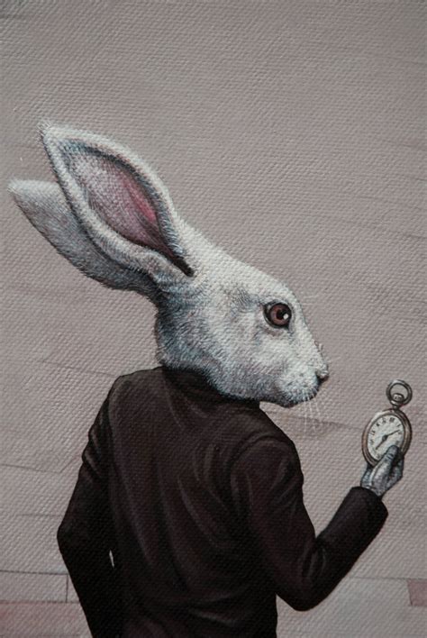 white rabbit painting  paintingvalleycom explore collection