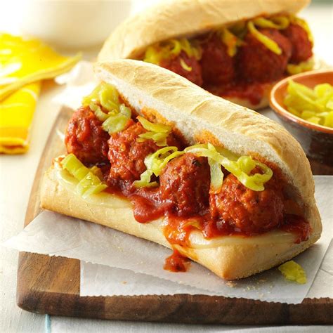 slow cooker meatball sandwiches recipe     taste  home