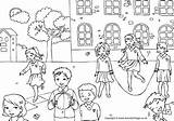 Colouring Activityvillage Flatmate sketch template