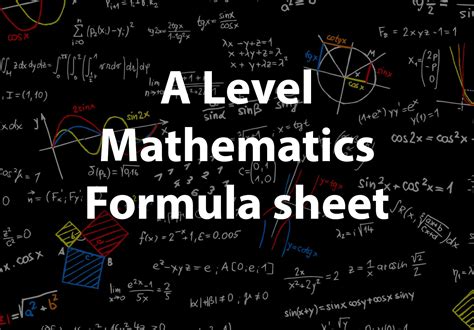 level mathematics formula sheet