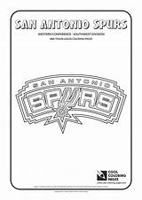 Nba Coloring Pages Spurs Logos Teams Antonio San Basketball Cool Logo Team Sheets Pelicans Orleans Kids Visit Choose Board sketch template