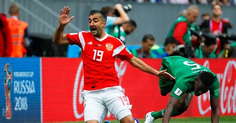 russia 5 0 saudi arabia live score and goal updates from
