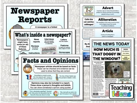 newspaper reports teaching ideas
