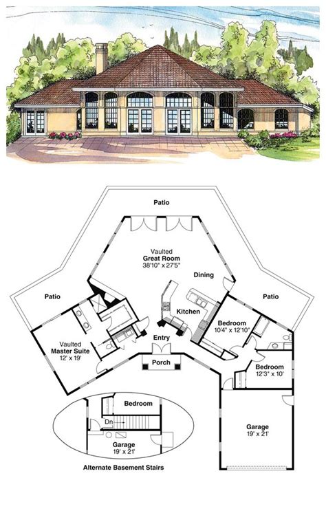 octagon style house plans images  pinterest cool house plans cool houses