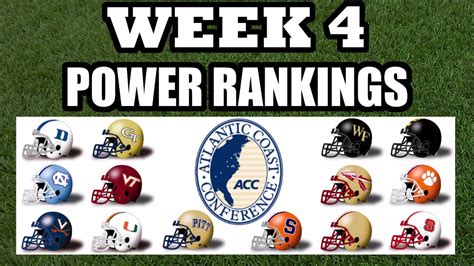 acc week 4 power rankings college football youtube