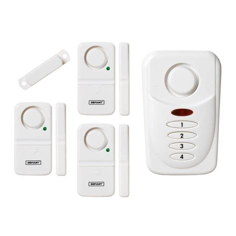 defiant home security door  window wireless alarm kit thd wk  home depot