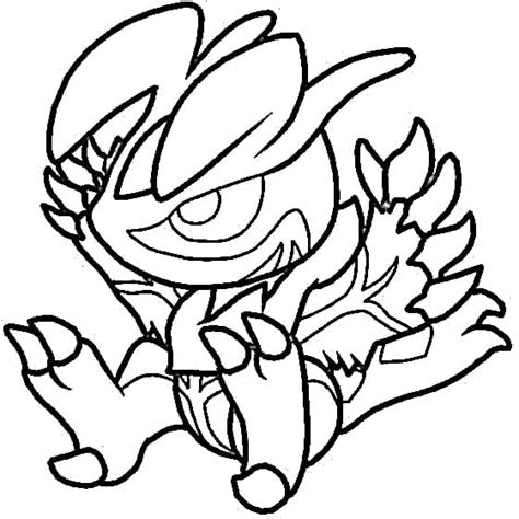 pokemon yveltal coloring page  printable coloring pages  kids