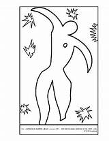Matisse Henri Icarus sketch template