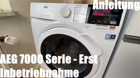 erst inbetriebnahme aeg  serie kombi waschtrockner lwb dualsense waschmaschine