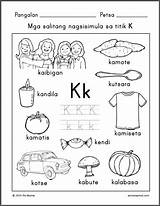 Titik Mga Filipino Preschool Samutsamot Tagalog Alpabetong sketch template