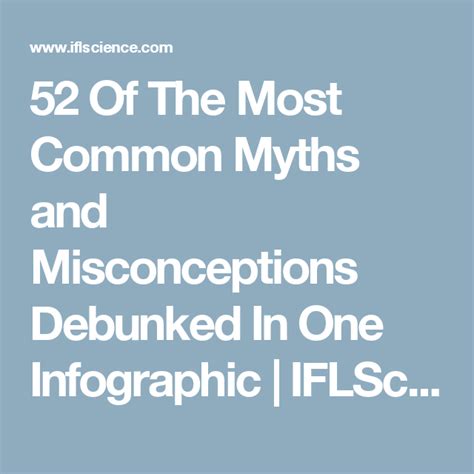 52 of the most common myths and misconceptions debunked in one