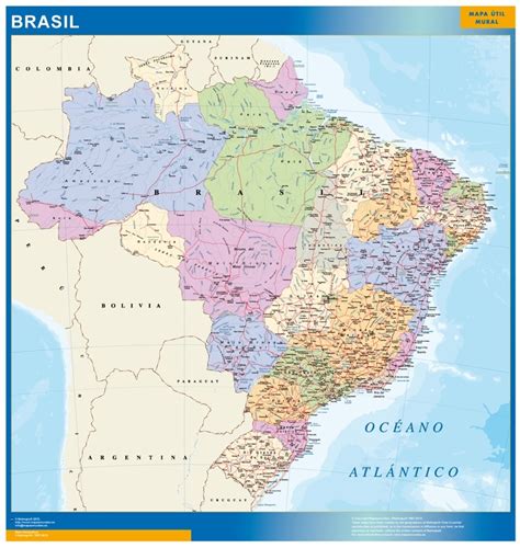 mapa brasil de carreteras  pared mapascarreterascom