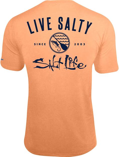 Salt Life Mens Waterways Short Sleeve Performance T Shirt Size