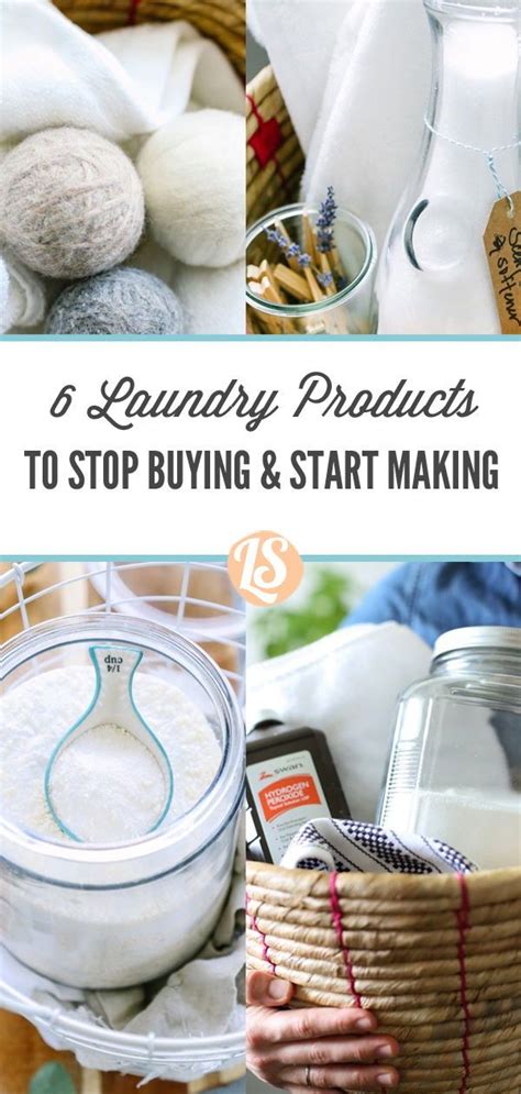 A Collage Of Pictures With The Words 6 Laundry Products To Stop Buying