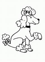 Poodle Coloring Pages Cartoon Poodles Paw Popular Getdrawings Drawing Coloringhome sketch template