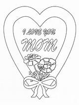 Birthday Happy Mom Coloring Pages Printable Color Recommended sketch template