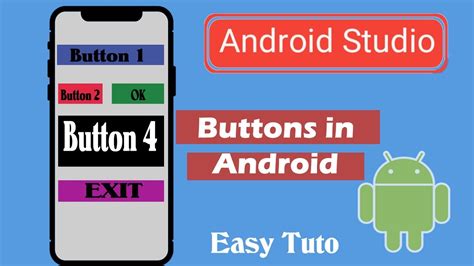create buttons android studio beginners tutorial youtube