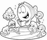 Coloring Pages Bubble Guppies Nick Jr Characters Puppy Students Coloringfolder Sheets sketch template