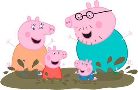 peppa pig family hd quality png png play