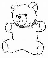 Teddy Bear Coloring Pages Drawing Baby Line Cute Christmas Simple Kids Printable Printables Color Drawings Getdrawings Getcolorings Print Paintingvalley Template sketch template