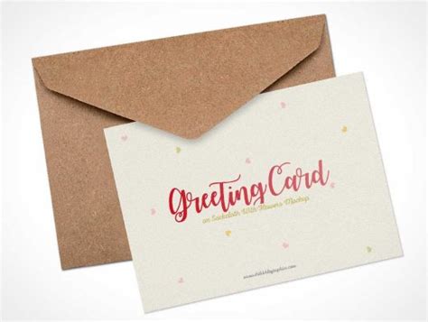 holiday greeting card envelope psd mockup psd mockups