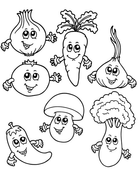 coloring pages  vegetables