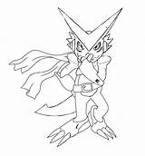 Shoutmon Digimon X4 Tryout sketch template