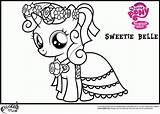 Belle Sweetie Coloring Pony Little Pages Mlp Princess Cadence Wedding Scootaloo Friendship Minister Cutie Apple Bloom People Print Pdf Colors sketch template