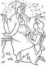 Cinderella Coloring Fairy Pages Godmother Disney Kids Colouring Princess Book God Color Printables Getcolorings Adults Printable Choose Board sketch template