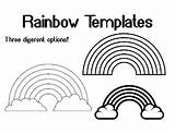 Rainbow Outline Template Coloring Sheet Bulletin Board Project Ratings sketch template