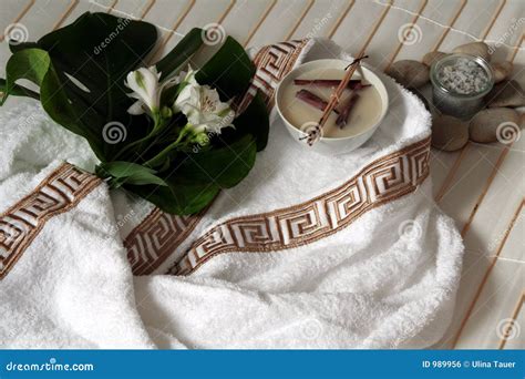 asian spa  stock photo image  scent bathing salts