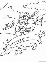 Ninjago Coloring4free Lloyd Weapons Verbnow sketch template