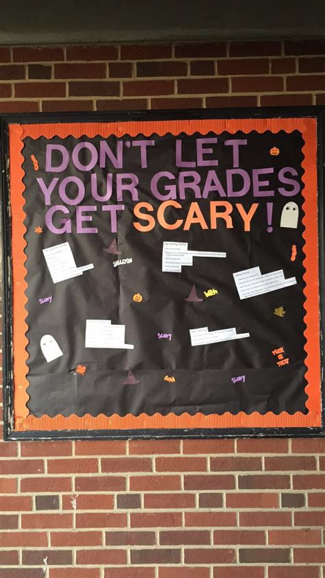Halloween Themed Bulletin Board For October Midterms